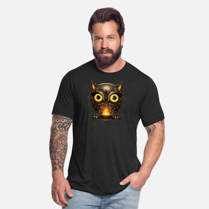 Filigree Ornate Black Owl or Cat