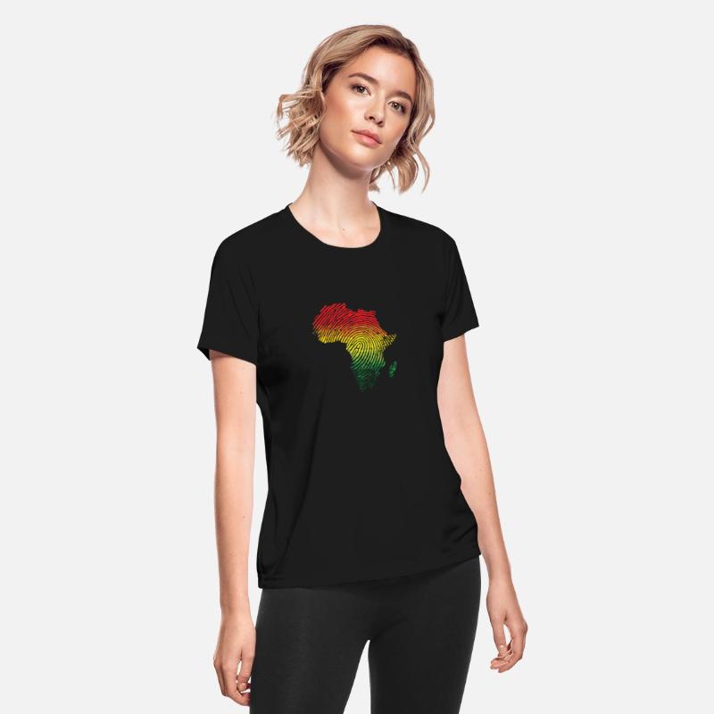 Fingerprint Africa D.N.A. Continent Map