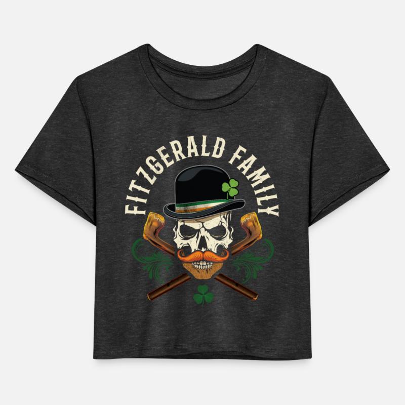 Fitzgerald Family Irish Skull with Shillelagh and