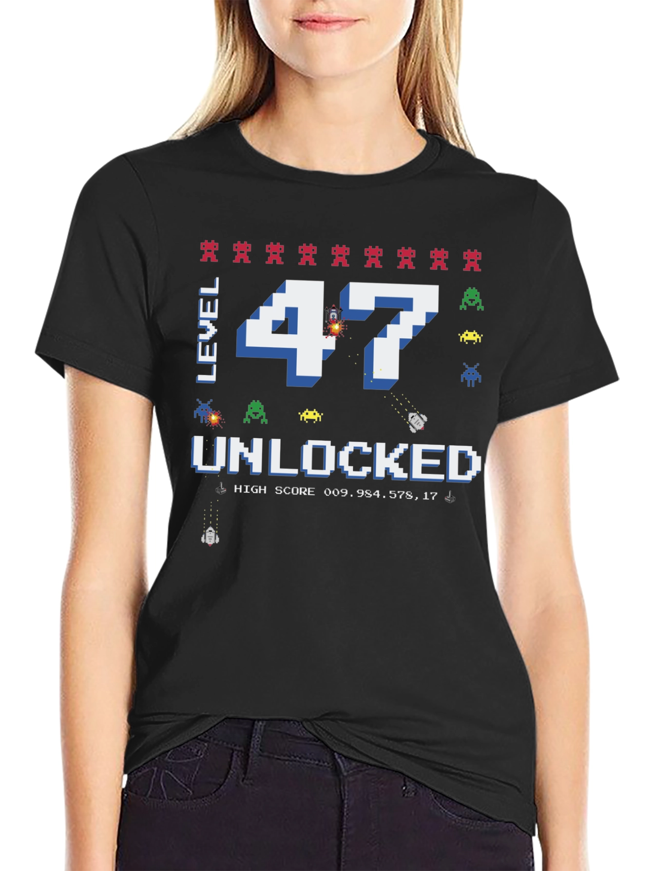 Level 47 Unlocked Gamer T-Shirt