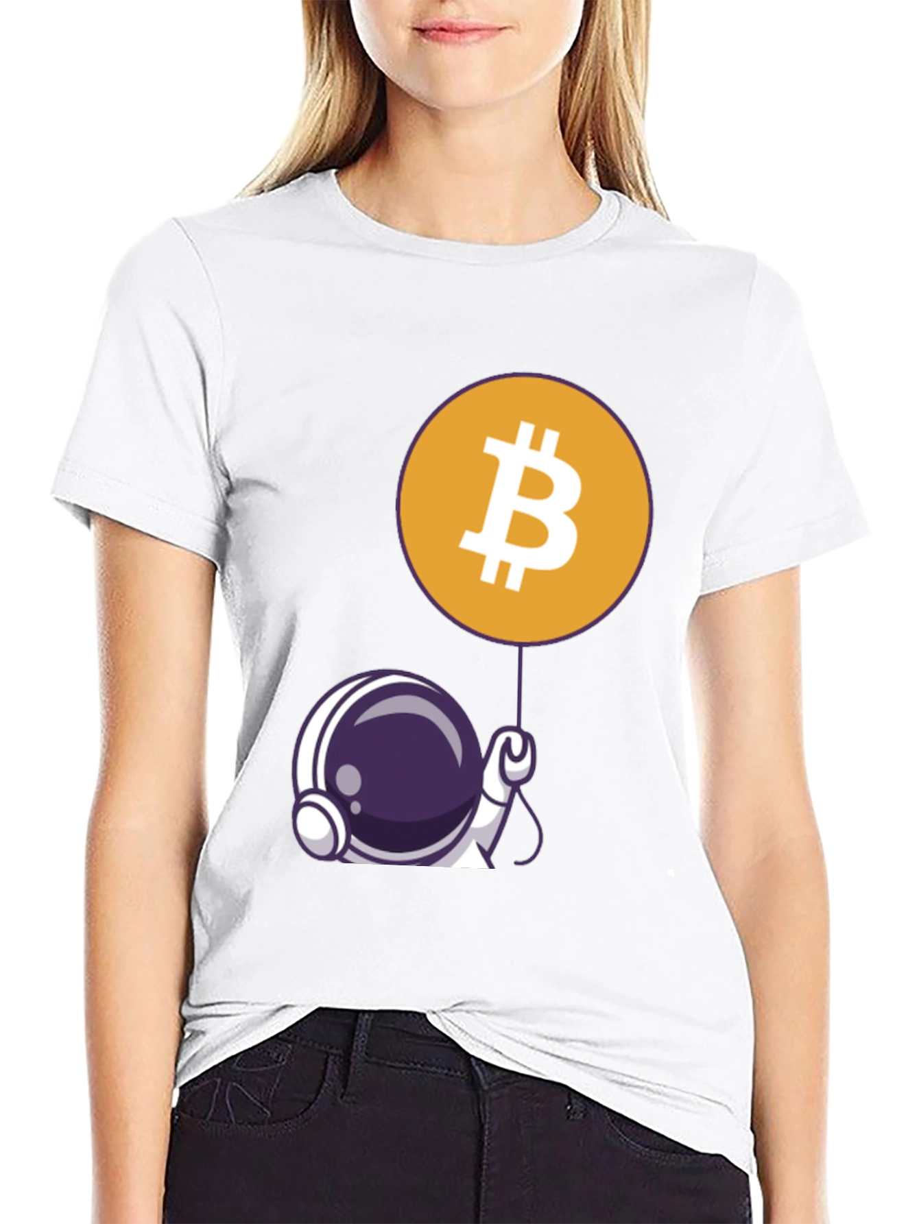 Bitcoin Astronaut Graphic Tee - Crypto T-Shirt