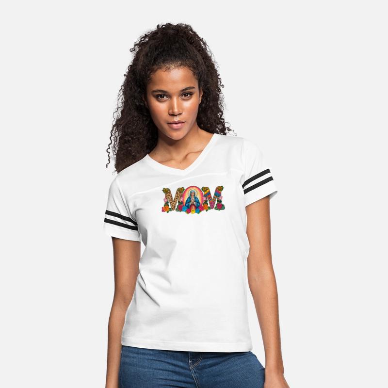 Floral Mom Mother Mary Leopard Rainbow