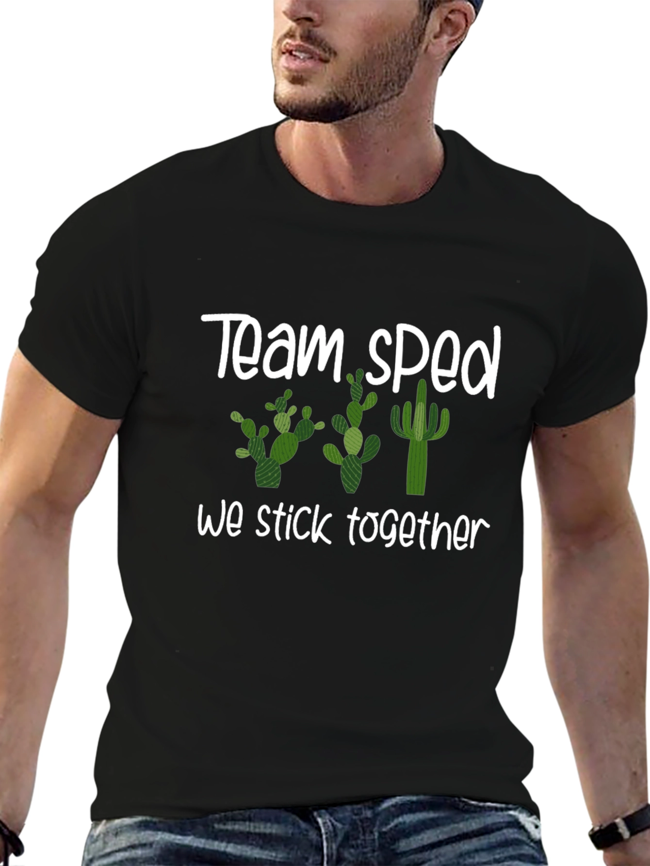 Team Sped Cactus T-Shirt We Stick Together