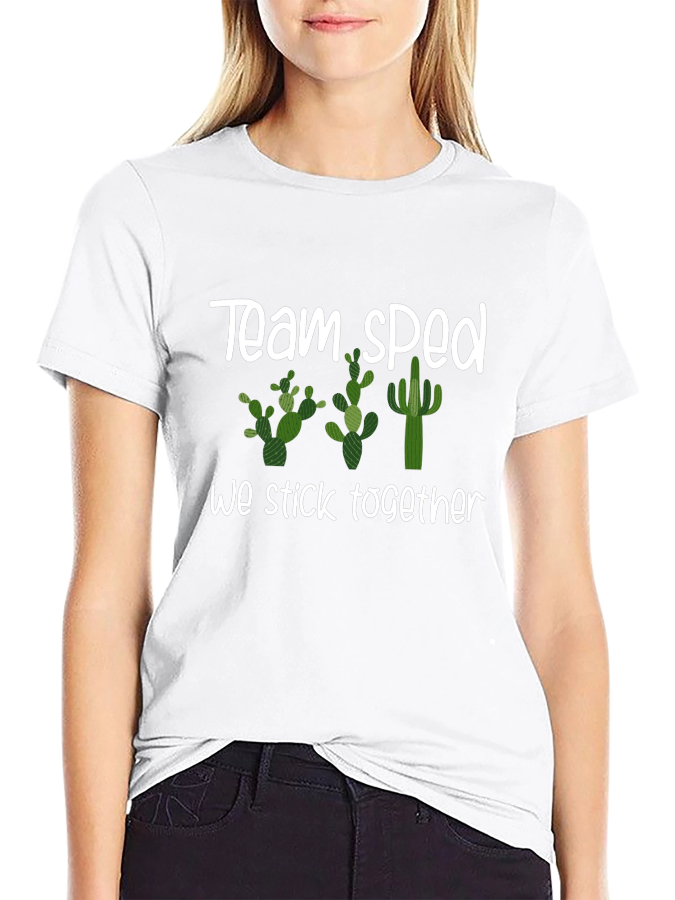 Team Sped Cactus T-Shirt We Stick Together
