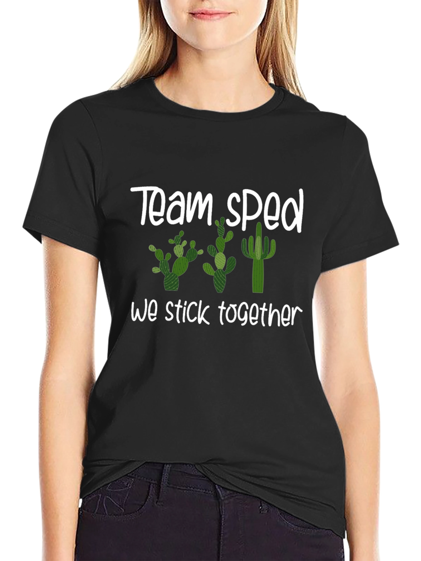 Team Sped Cactus T-Shirt We Stick Together
