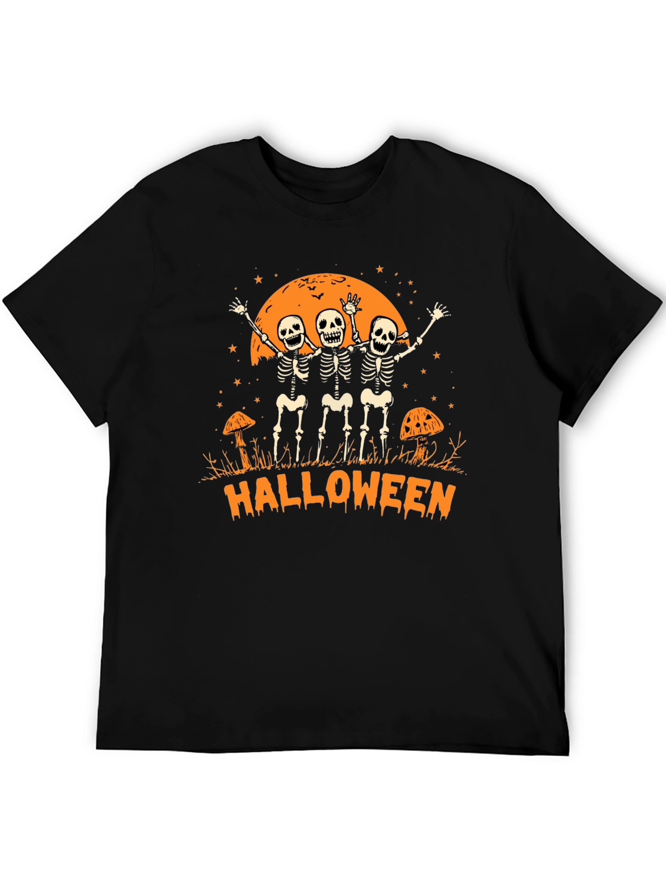Halloween Skeleton Graphic T-Shirt