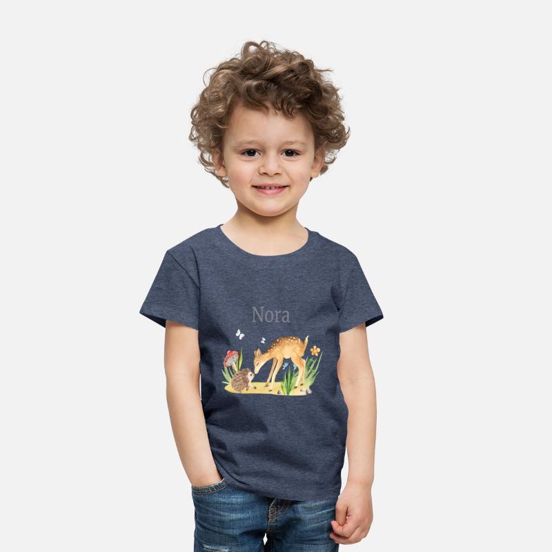 Forest Animal Deer Hedgehog Flowers Name Nora