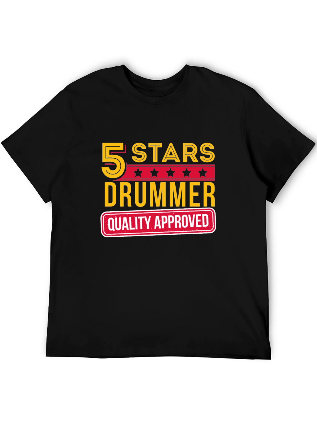 5 Stars Drummer Quality Approved T-Shirt