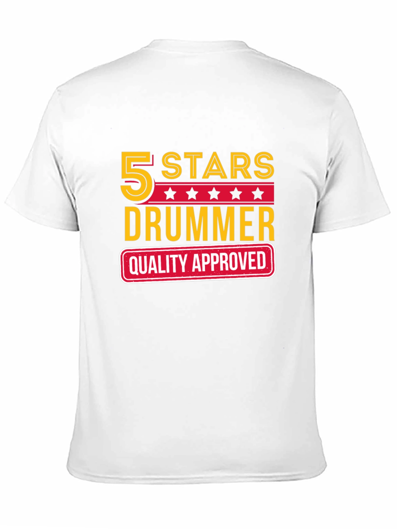 5 Stars Drummer Quality Approved T-Shirt
