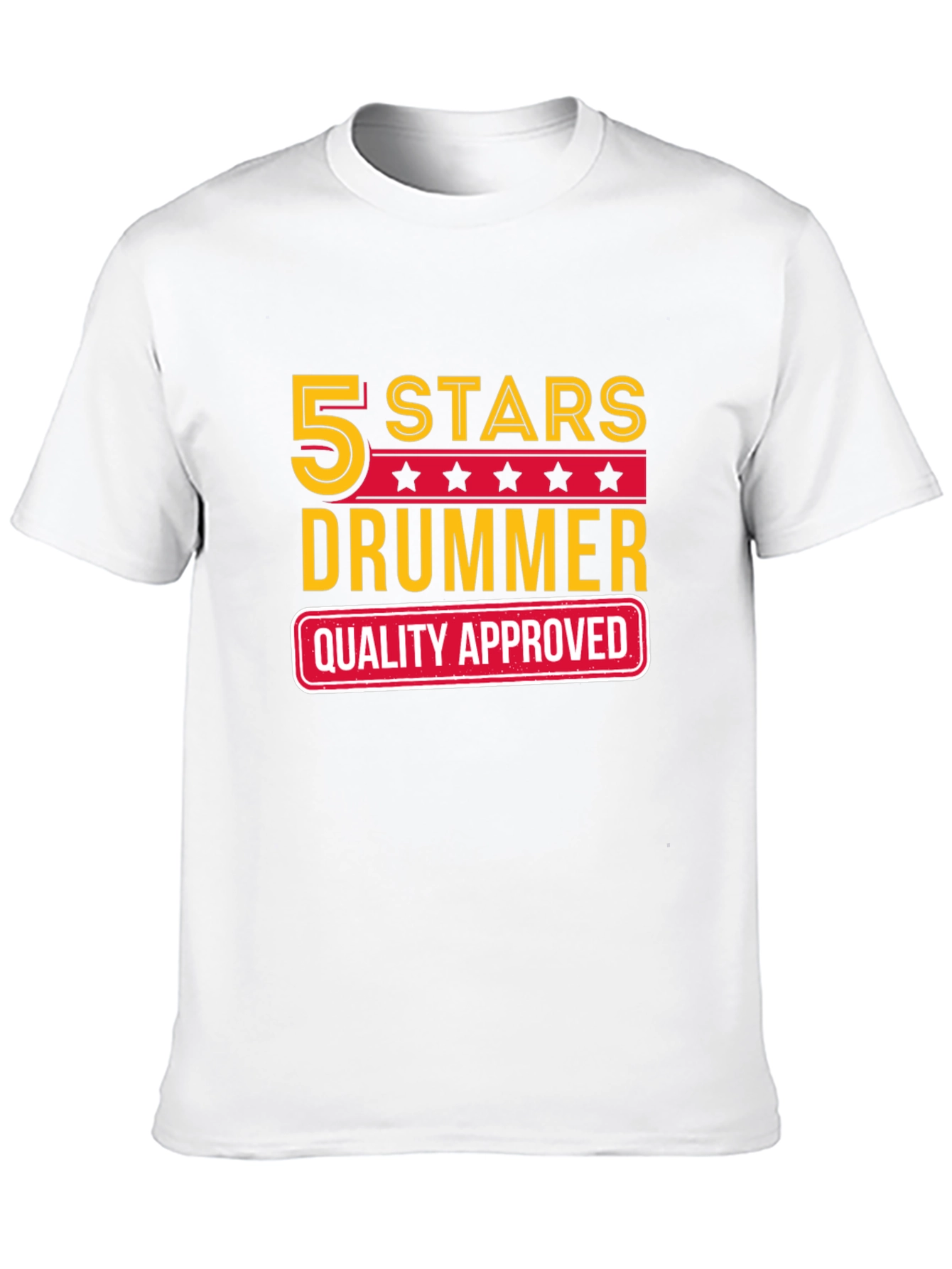 5 Stars Drummer Quality Approved T-Shirt