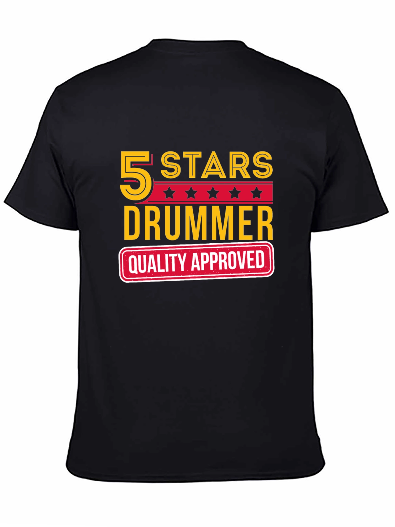 5 Stars Drummer Quality Approved T-Shirt