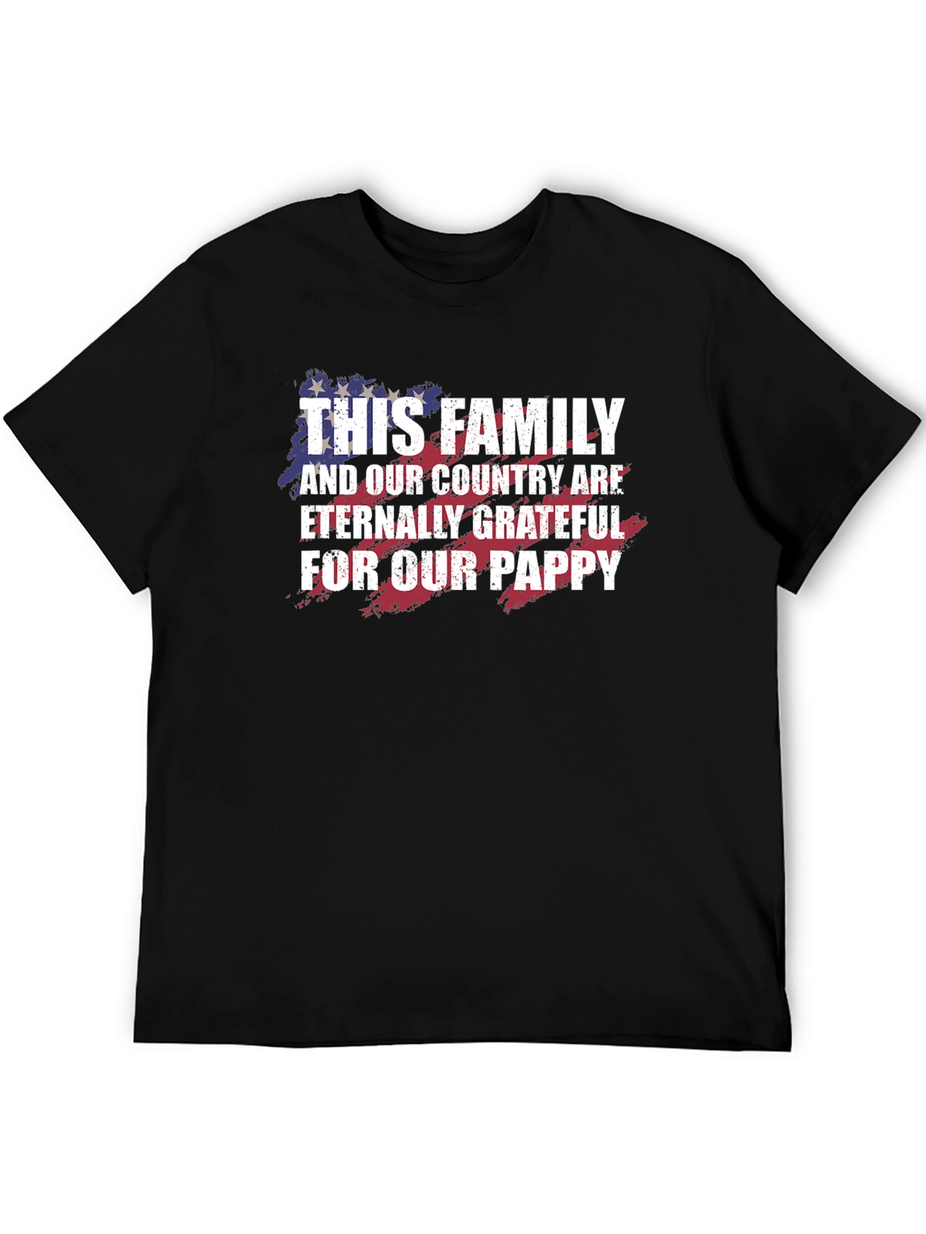 Grateful Family Pappy T-Shirt - Patriotic Gift