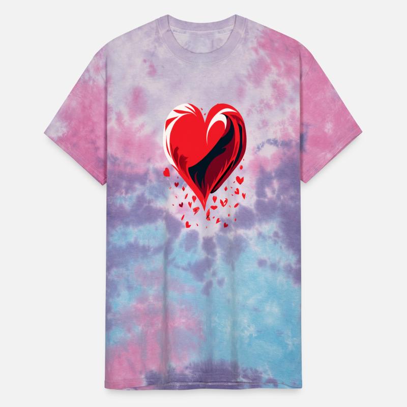 Fragmented Affection,falling heart illustration