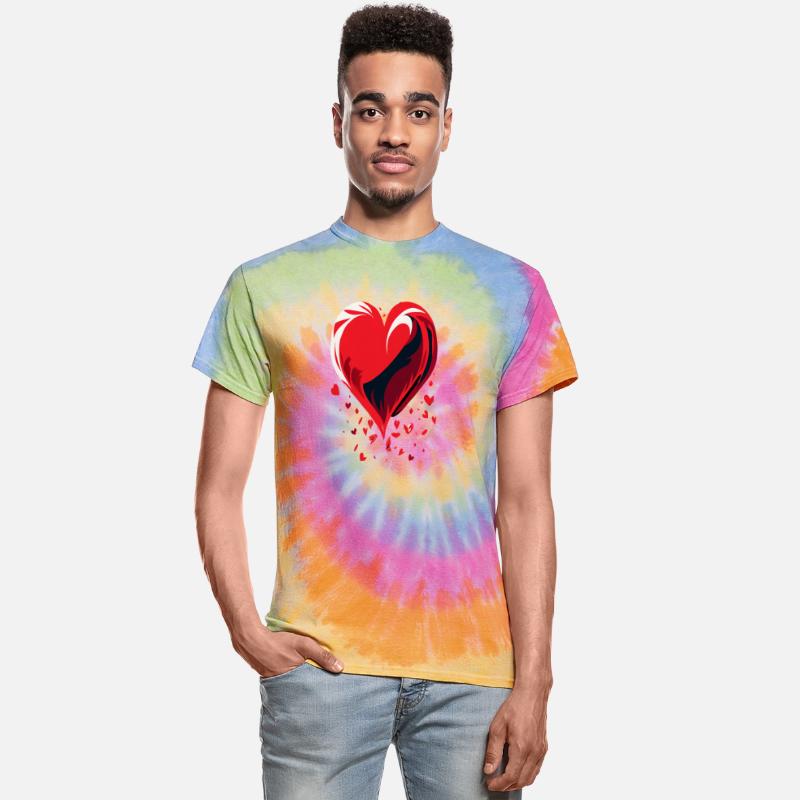 Fragmented Affection,falling heart illustration