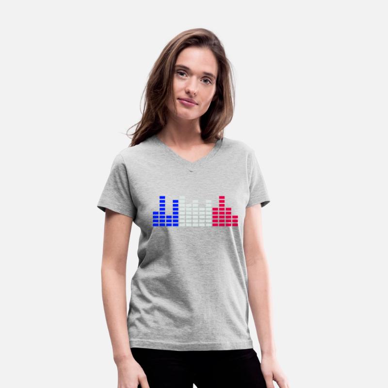 France Flag Colors Party DJ Wave Bars Mixer Music