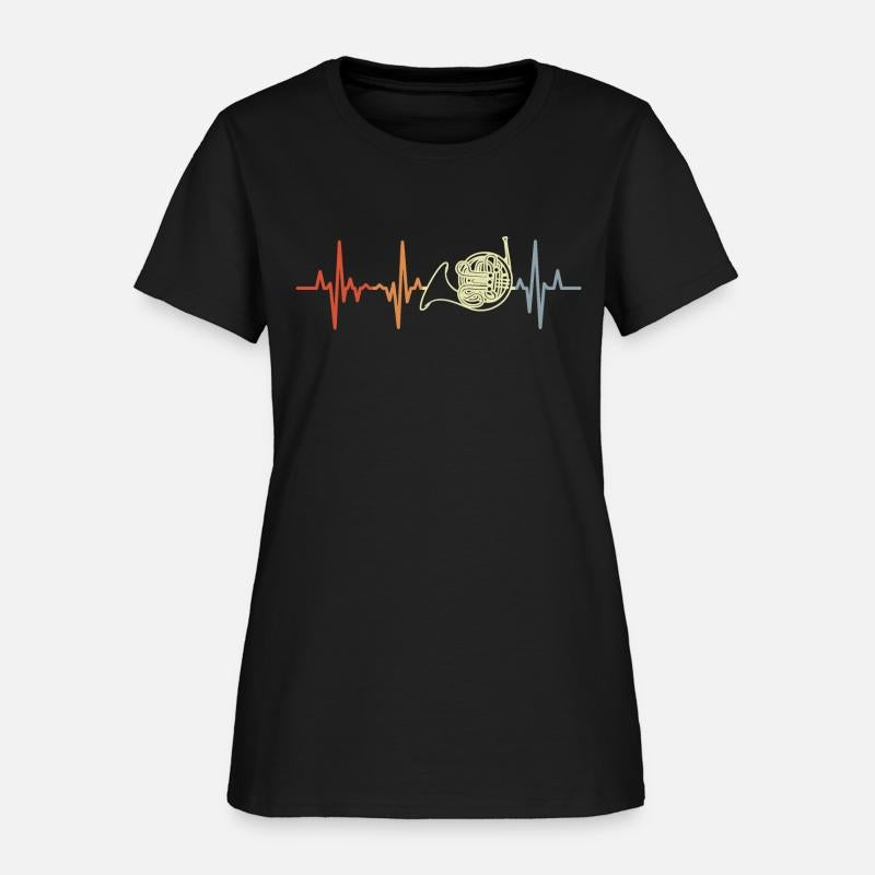French Horn Heartline Vintage Look