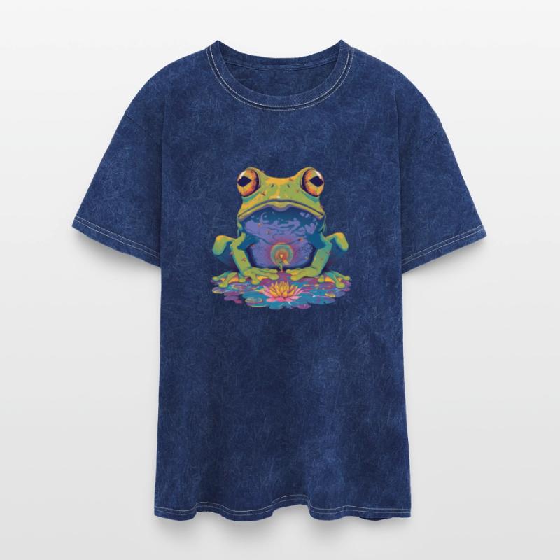 Frog in the lotus