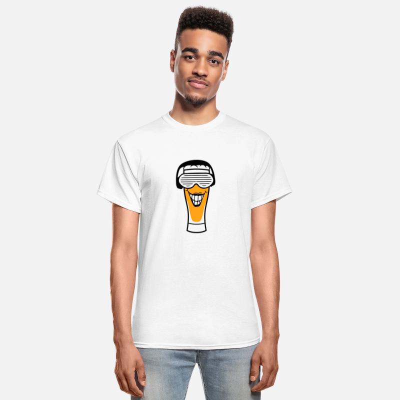 Funny Alcohol Beer Glass Face Smiling Music Party