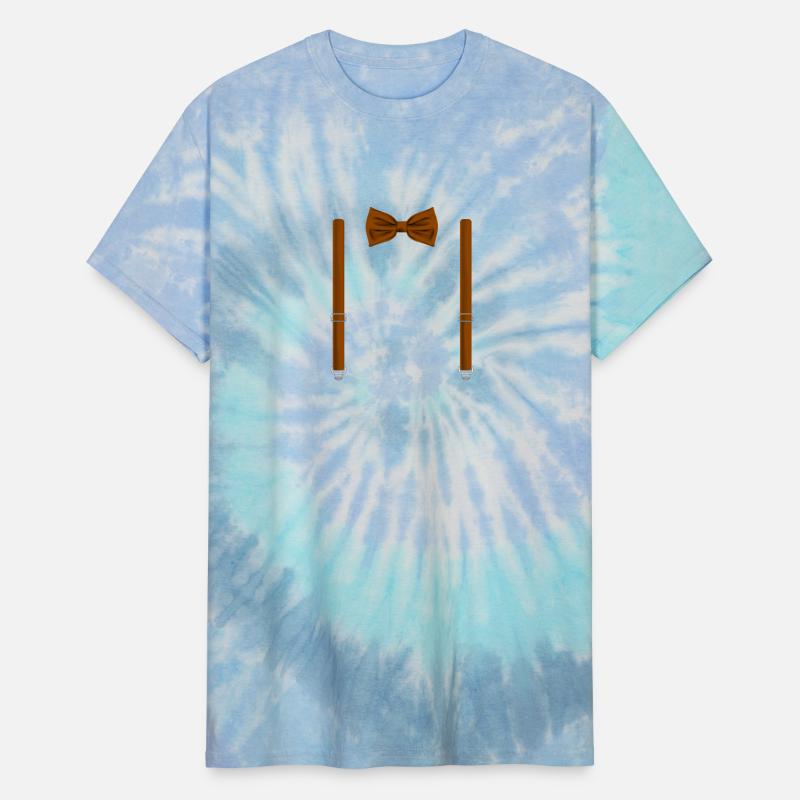 Funny Brown Tie with Suspenders Perfect Wedding