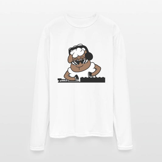Funny Cool DJ Sheep Animal Mixing Music Party Club
