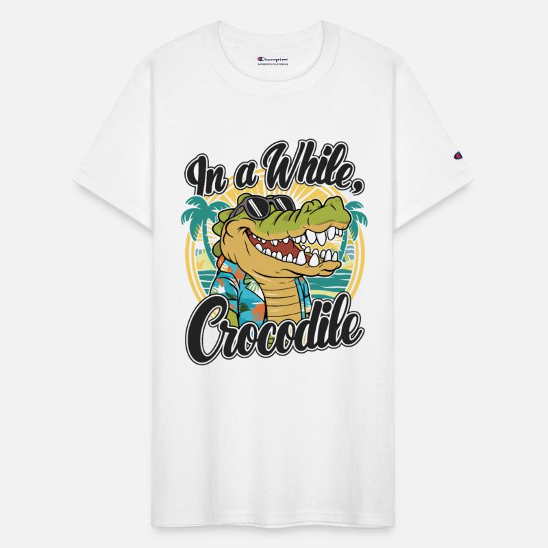 Funny Crocodile Saying Quote In A While Crocodile