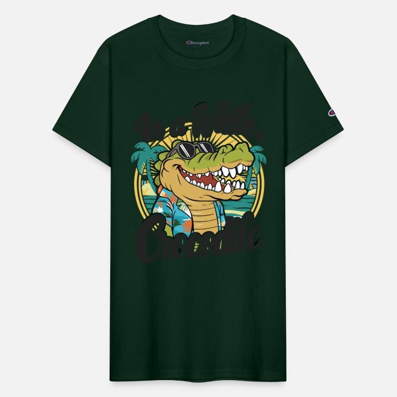 Funny Crocodile Saying Quote In A While Crocodile