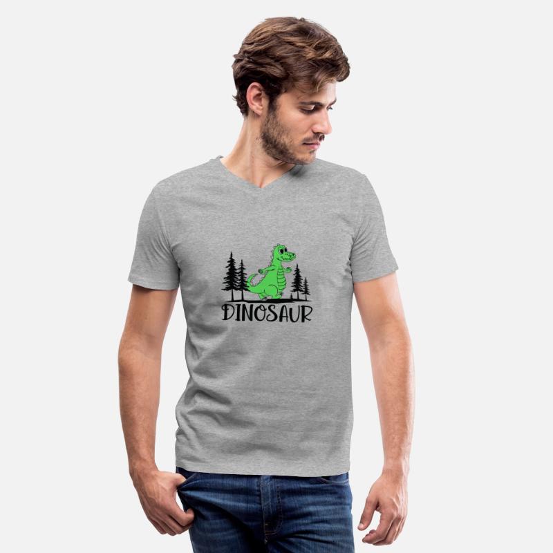 Funny dinosaur in the forest