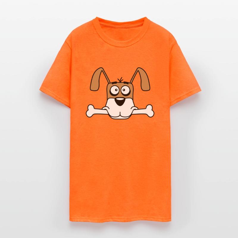 Funny Dog Big Bone Mouth Hunger Cool Cartoon Comic