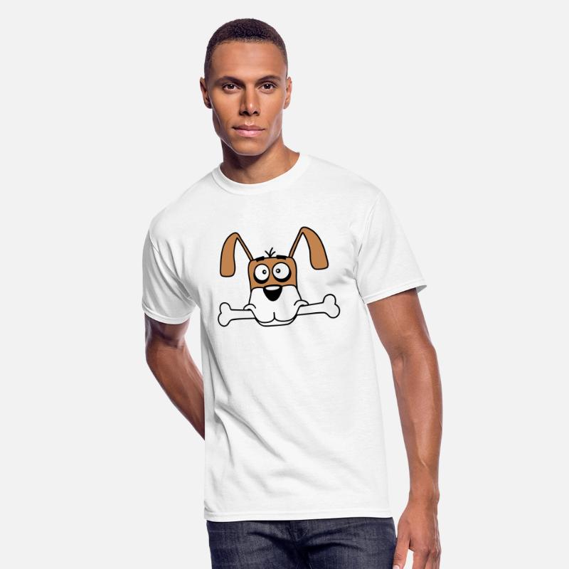 Funny Dog Big Bone Mouth Hunger Cool Cartoon Comic