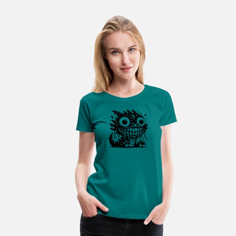 Funny Fantasy Monster With A Wild Grin