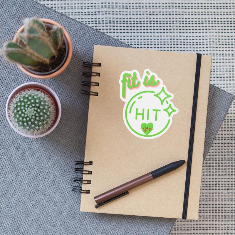 Funny lovely vintage design called fit is hit