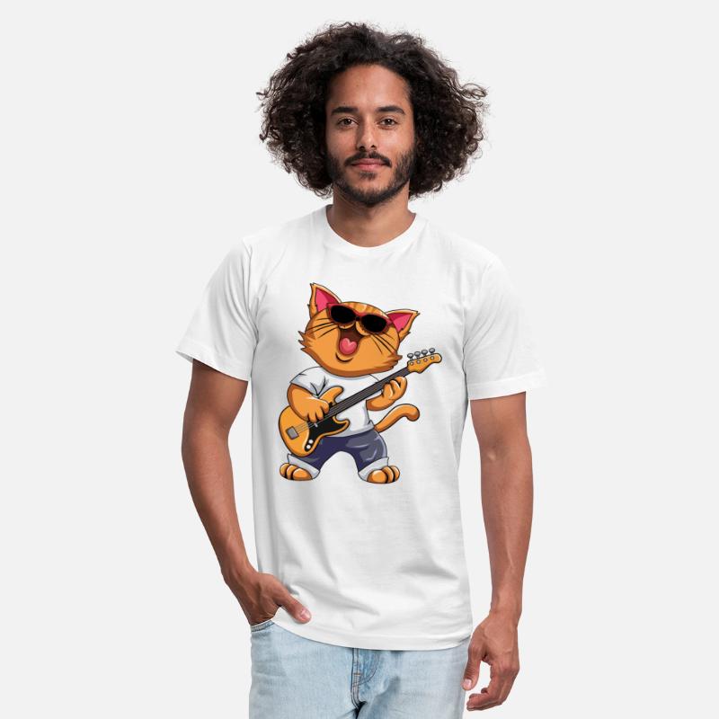 Funny Musician Cat Electric Guitar Instruments