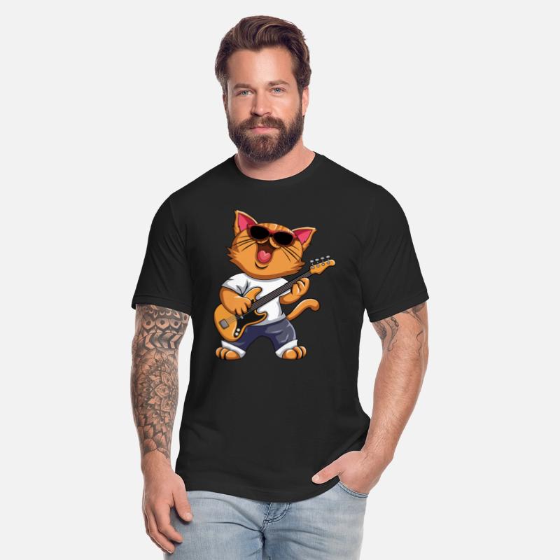 Funny Musician Cat Electric Guitar Instruments