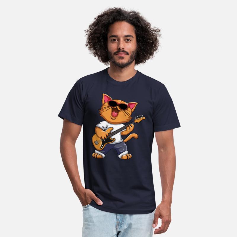 Funny Musician Cat Electric Guitar Instruments