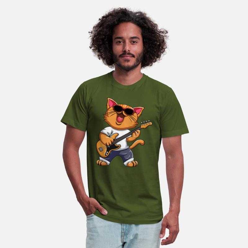 Funny Musician Cat Electric Guitar Instruments