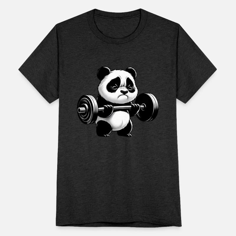 Funny Panda at Strength Training