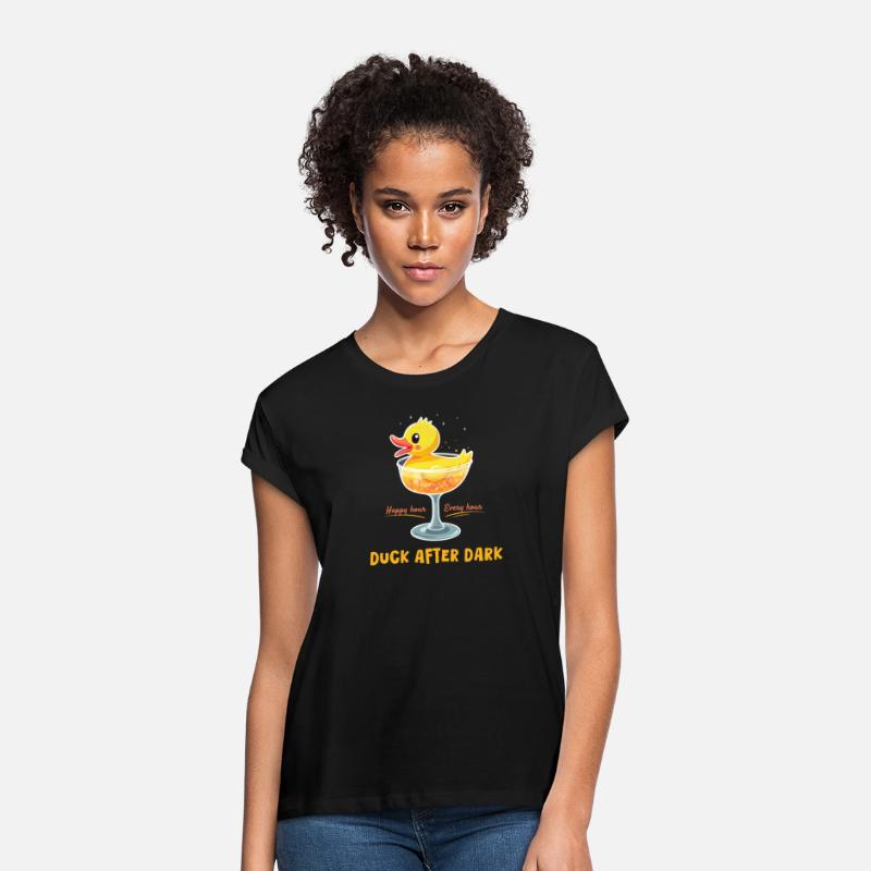 Funny Rubber Duck in Martini Glass Design