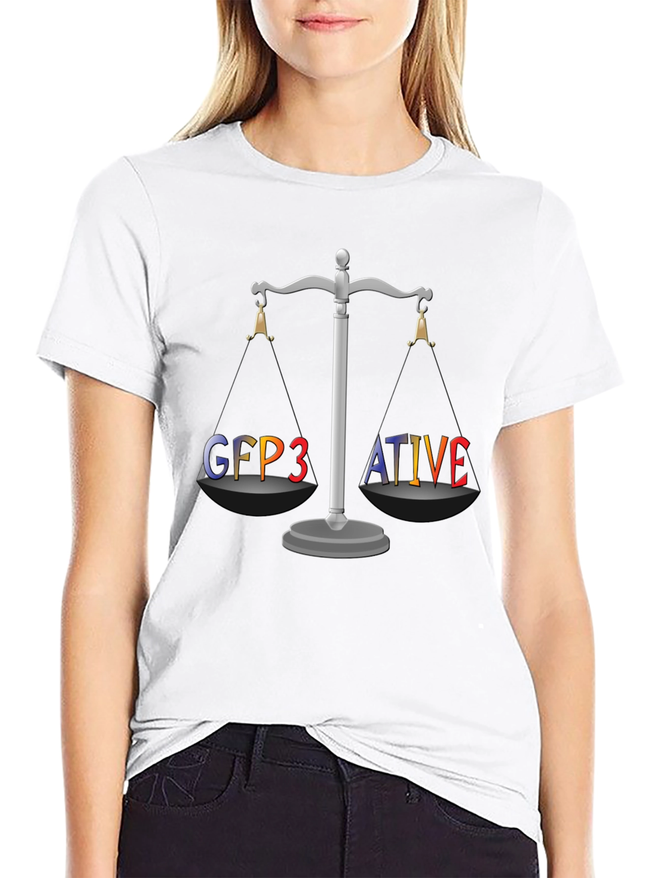 GFP3ATIVE Black Graphic T-Shirt