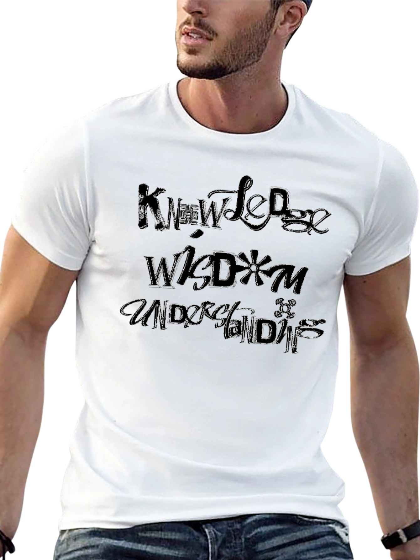 Knowledge Wisdom and Understanding Black T-Shirt