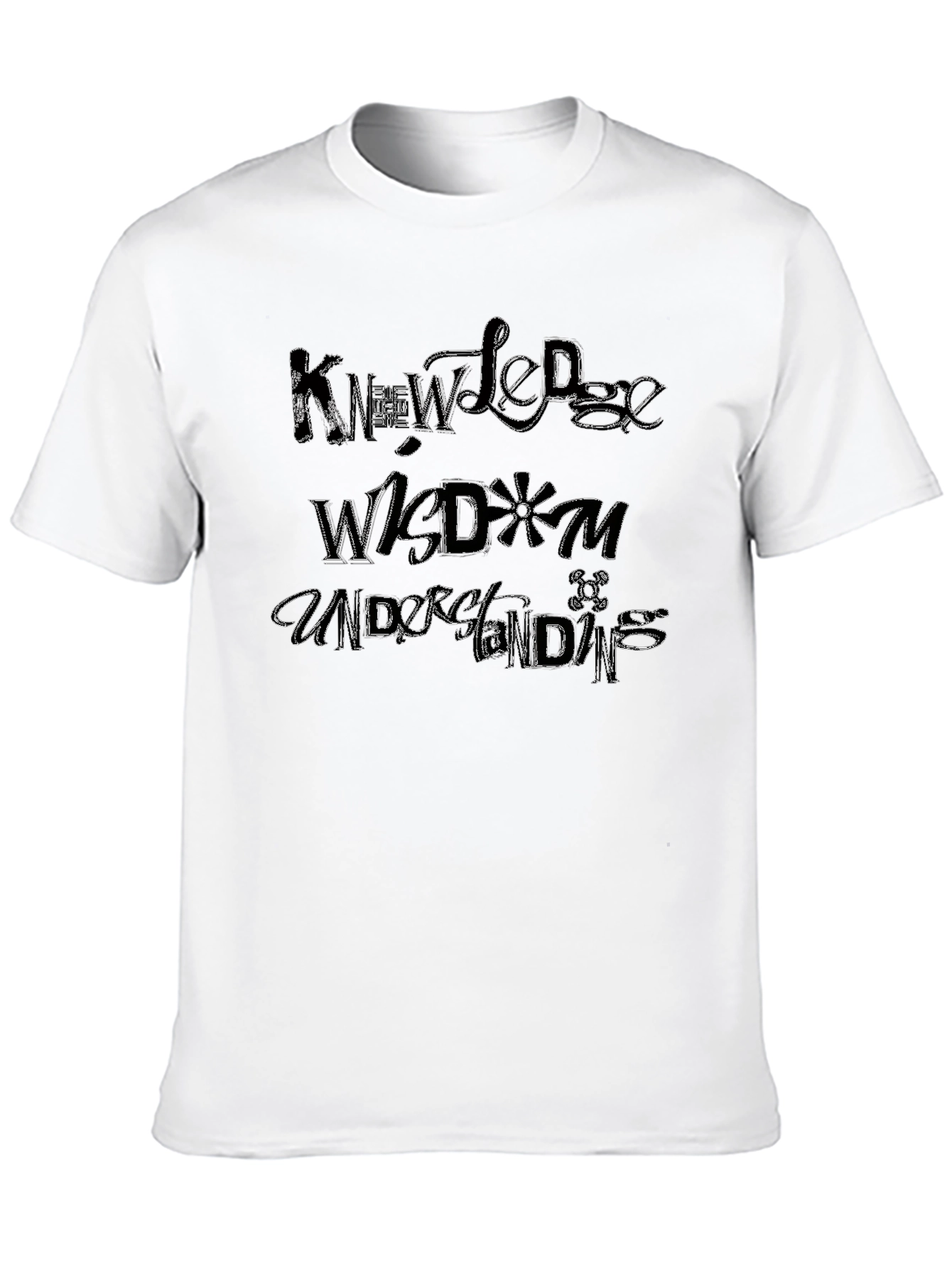 Knowledge Wisdom and Understanding Black T-Shirt
