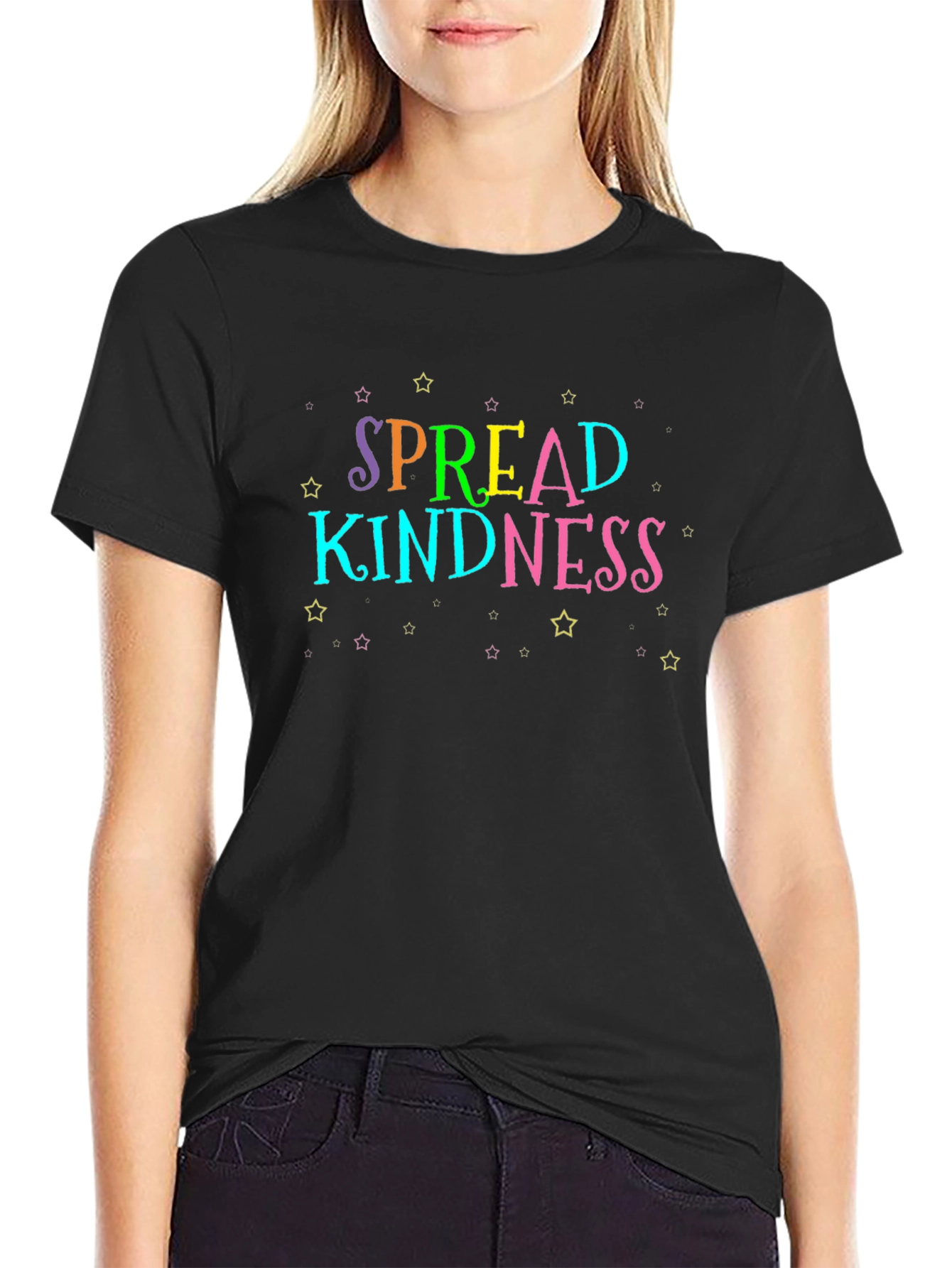 Spread Kindness Black Graphic Tee