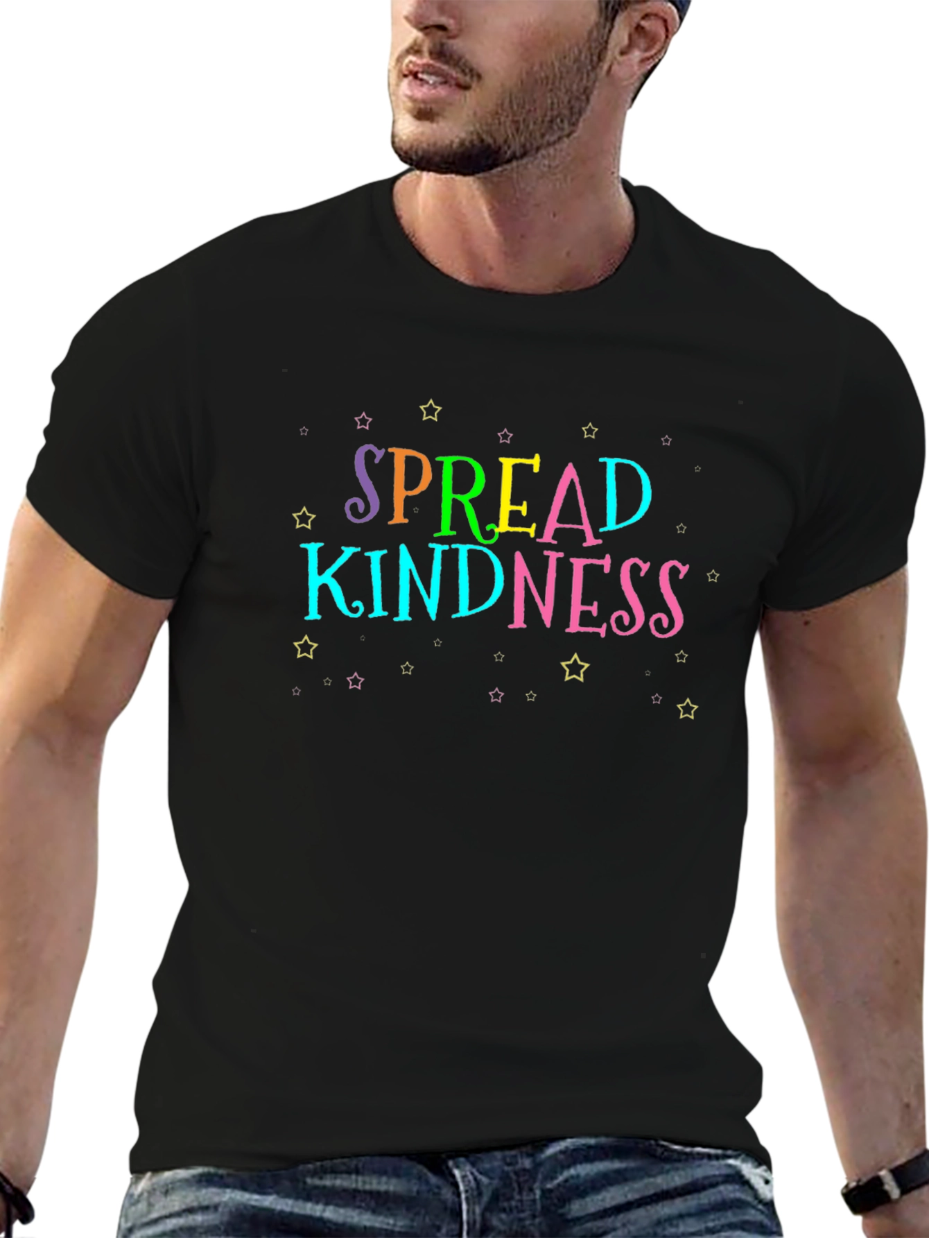 Spread Kindness Black Graphic Tee