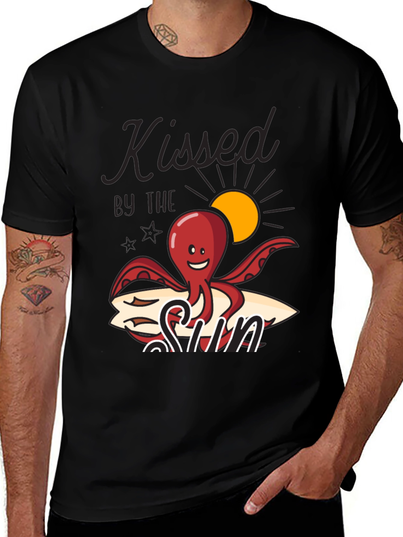 Kissed By The Sun Octopus Graphic Tee