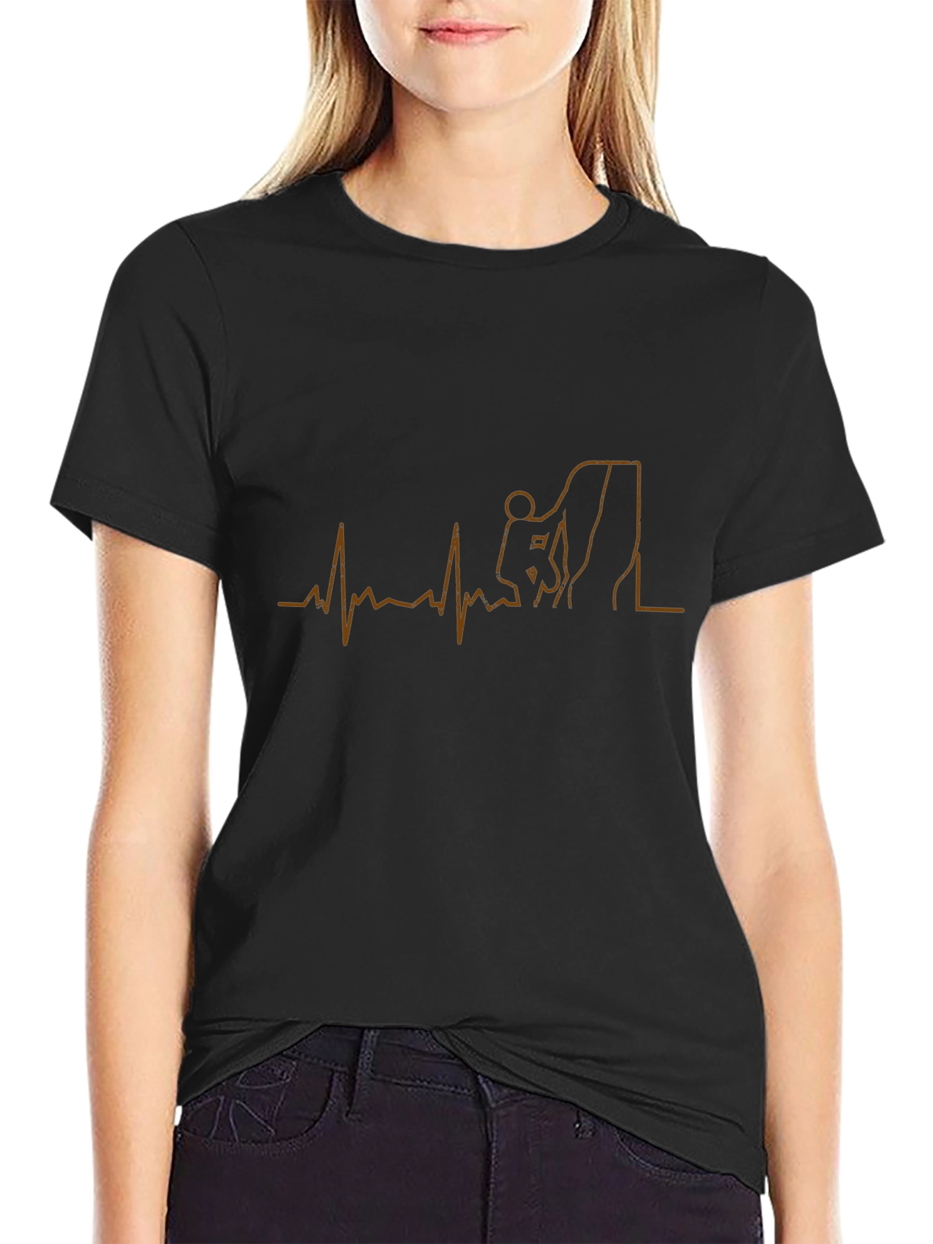 Climbing Heartbeat Graphic T-Shirt