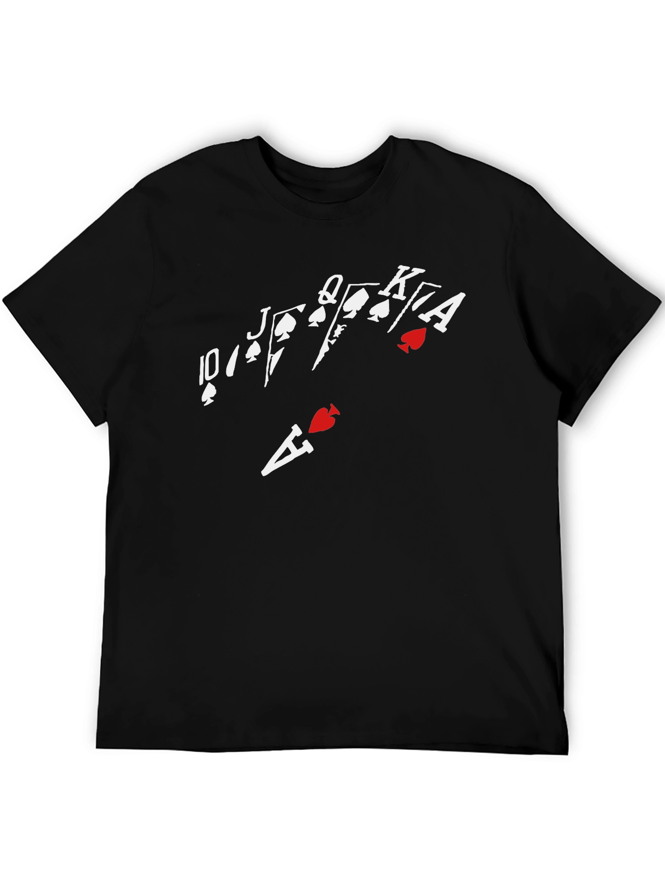 Royal Flush T-Shirt - Black Poker Tee