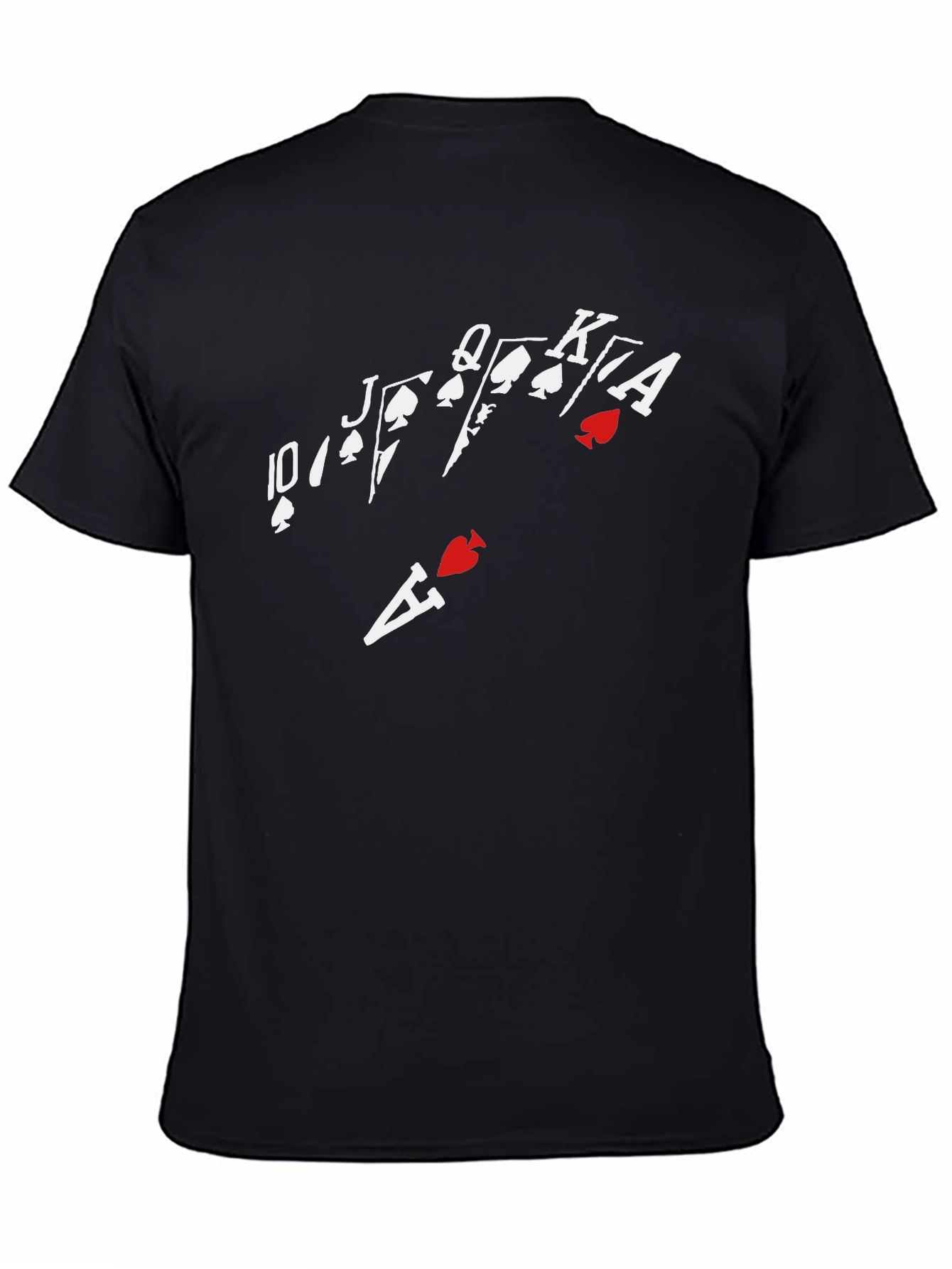 Royal Flush T-Shirt - Black Poker Tee