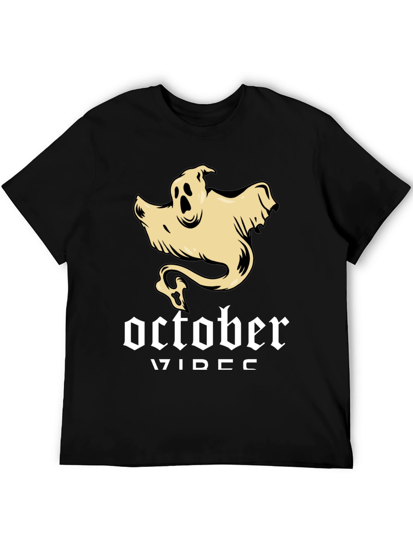 October Ghost T-Shirt - Spooky Season Apparel