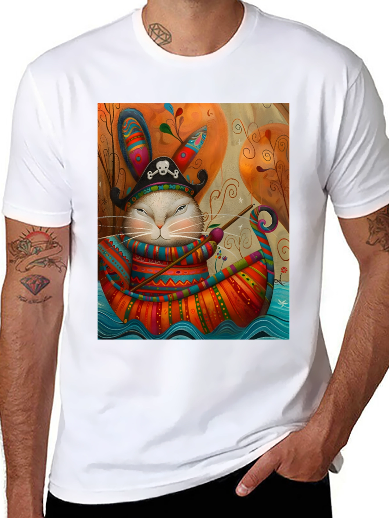 Pirate Rabbit Boat Ride T-Shirt