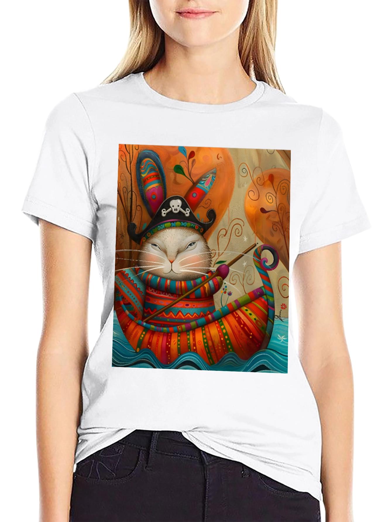 Pirate Rabbit Boat Ride T-Shirt