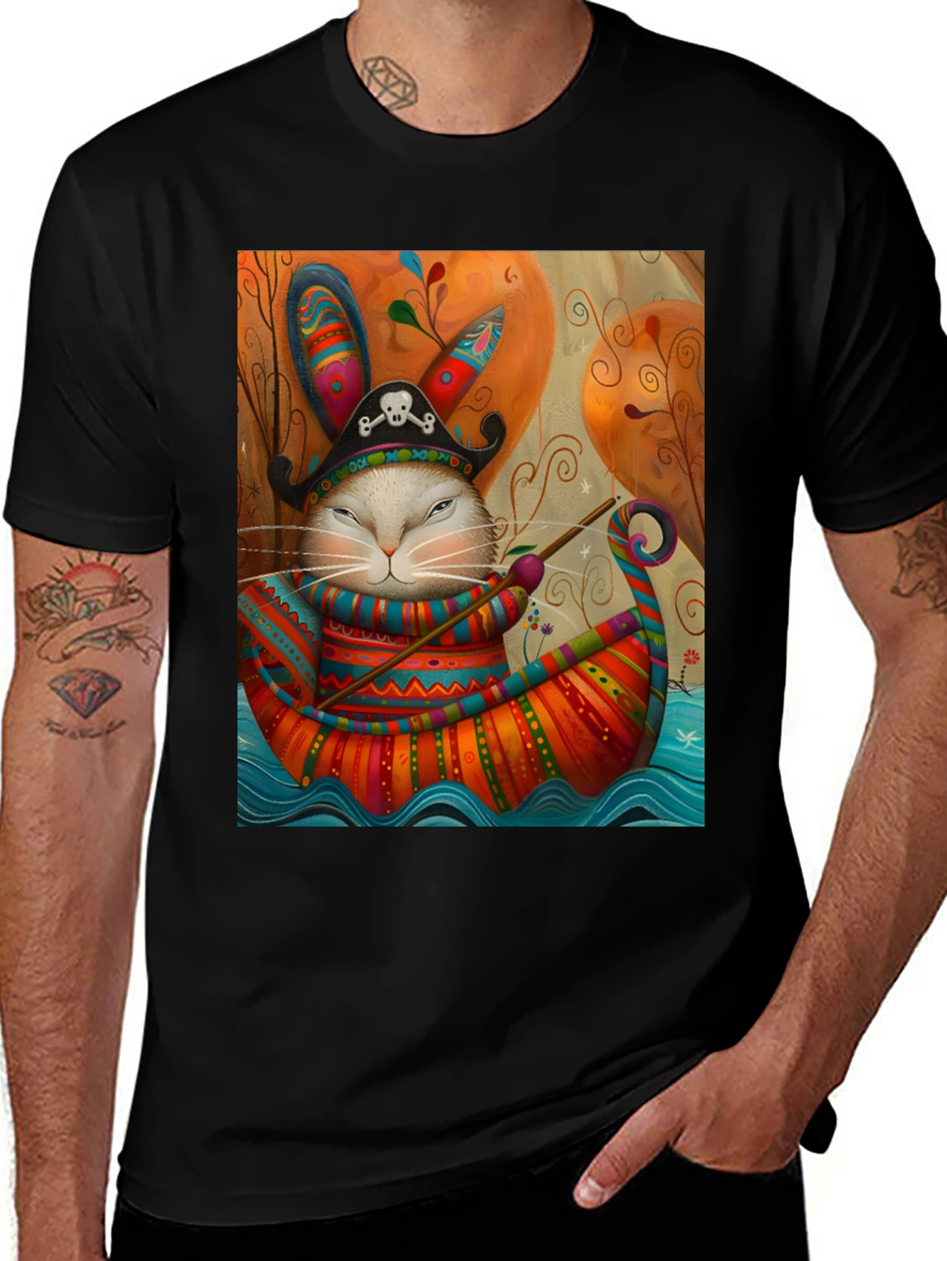 Pirate Rabbit Boat Ride T-Shirt